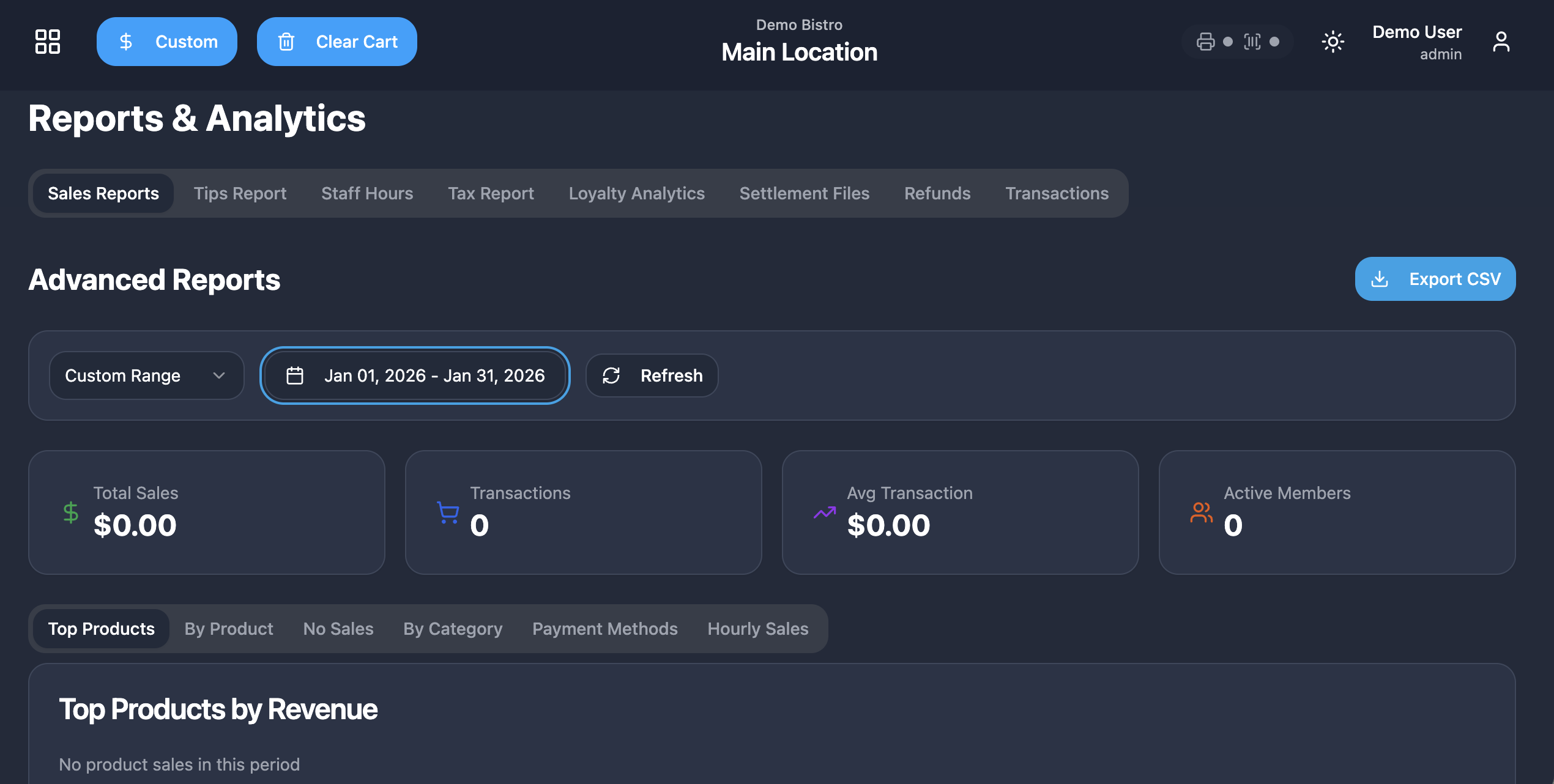 Reporting and multi-store control